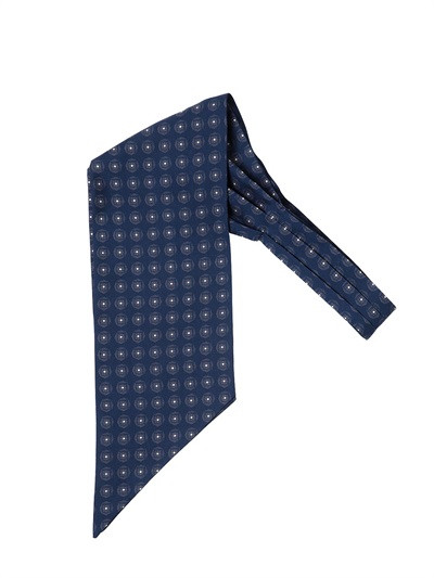 PRINTED MATTE SILK ASCOT | Luisaviaroma