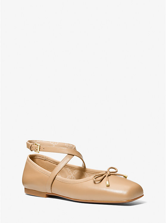 Collette Leather Ballet Flat | Michael Kors US