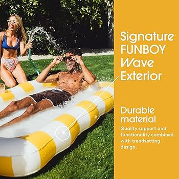 FUNBOY Tanning Pool Lounger Float, XL 72'' x 48'' Pool Float with Custom Pillow and Large Cup Hol... | Amazon (US)