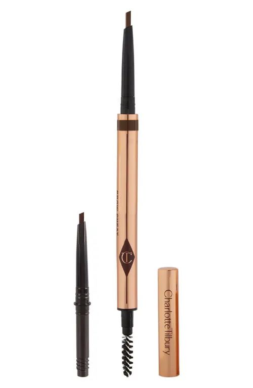 Charlotte Tilbury Brow Cheat Refillable Brow Pencil Set in Dark Brown at Nordstrom | Nordstrom