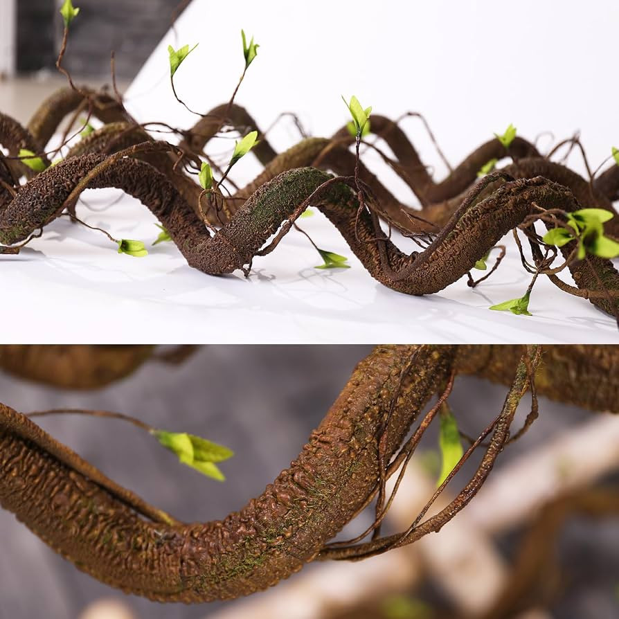 Bendable 63in Artificial Tree Twigs Cane Vine Branches Fake Plants Trunk Garland with Leaves for ... | Amazon (US)