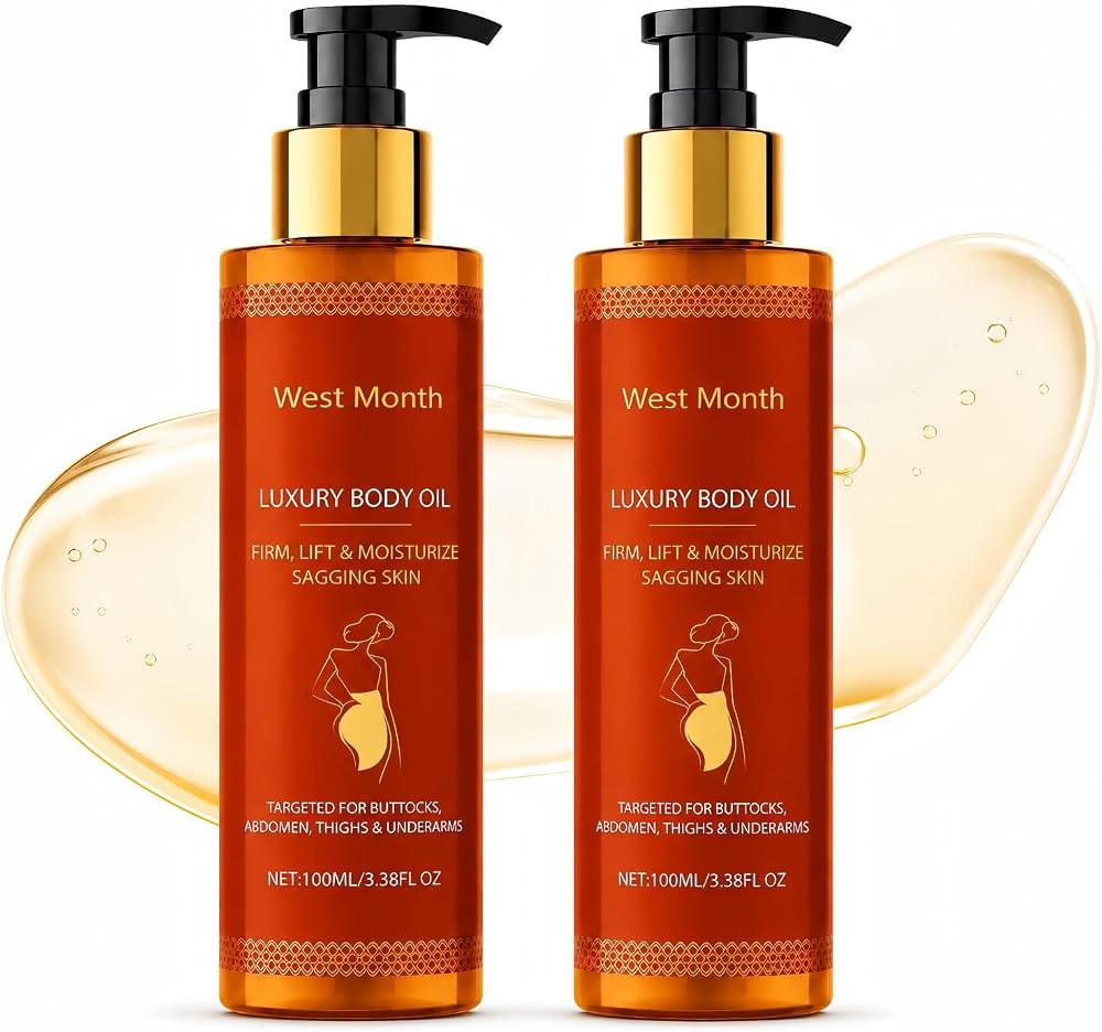 Body Firming Oil for Women, 2 Pack After Shower Oil for Dry Skin, Lightweight Non-Greasy Moisturi... | Amazon (US)