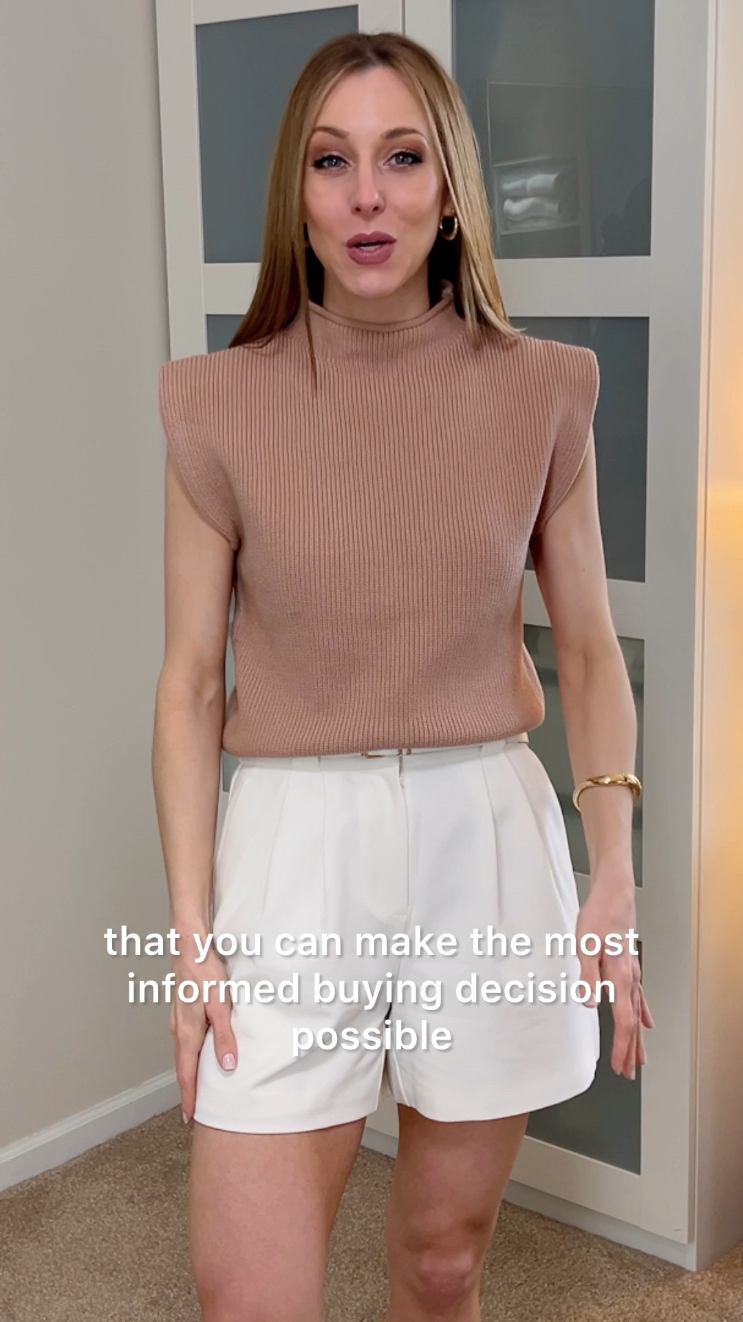 I cannot recommend this top more highly!! It’s such a great value. 
Wear it on its own for warmer weather or layer it under a jacket or cardigan in cooler weather.
I’m in a size small in the khaki color option.


#LTKFindsUnder50 #LTKStyleTip #LTKWatchNow