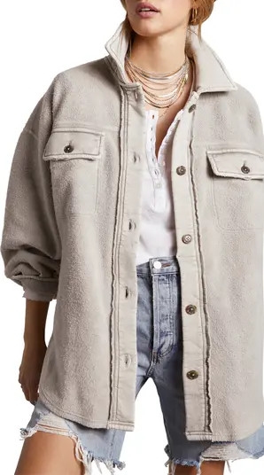 Free People Ruby Fleece Shirt Jacket | Nordstrom | Nordstrom