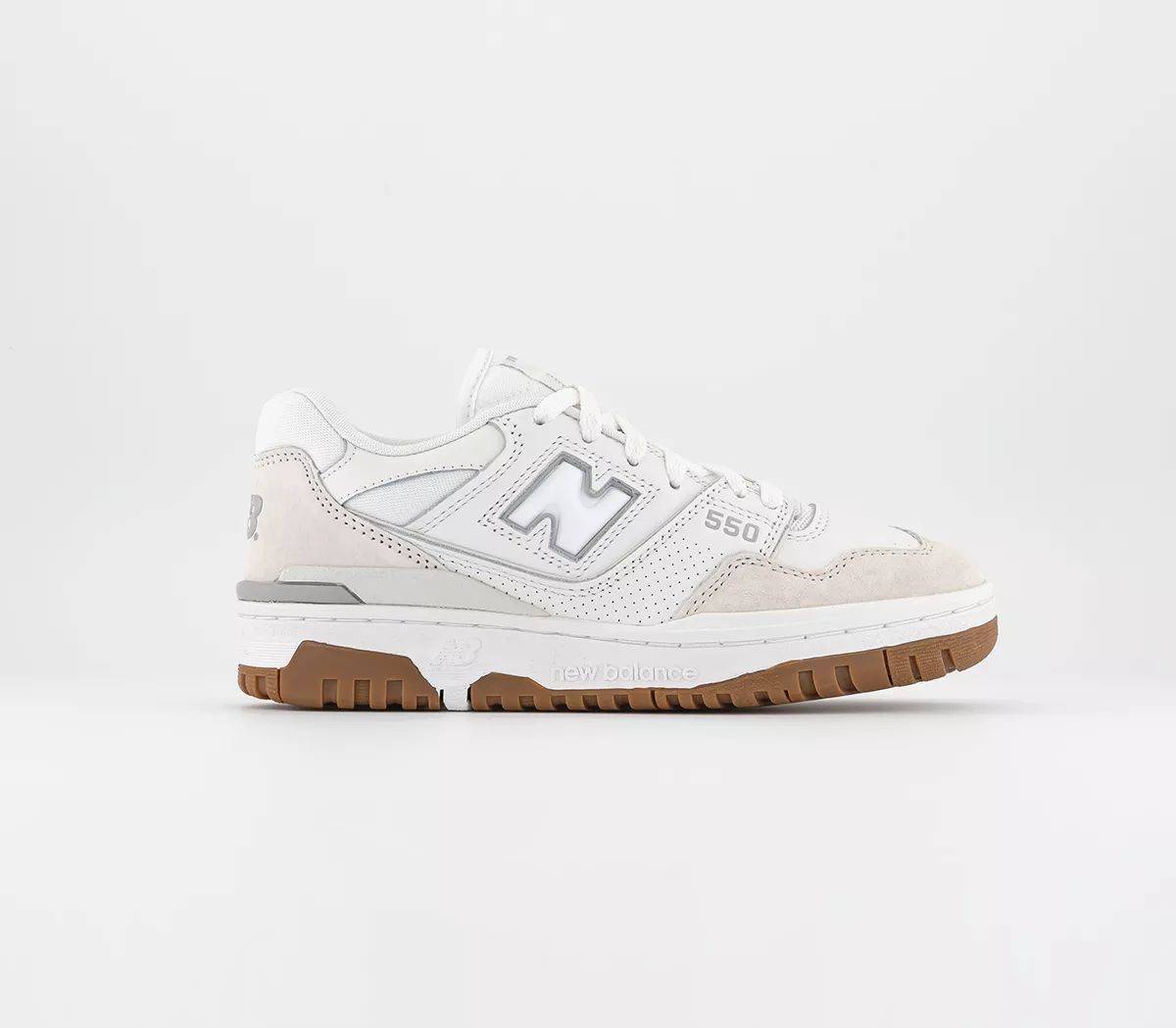 New Balance
								BB550 Trainers
								White Off White Gum | OFFICE London (UK)