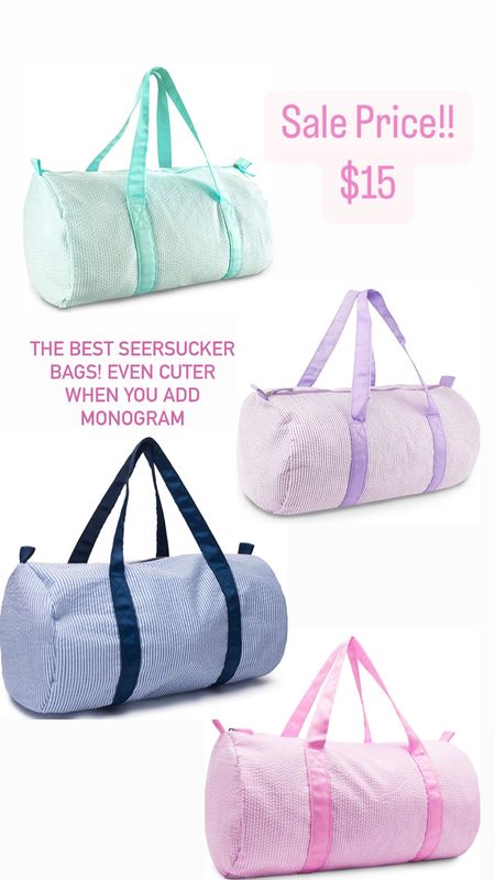 Seersucker Amazon prime 
Duffle bag 

#LTKkids #LTKsalealert #LTKitbag