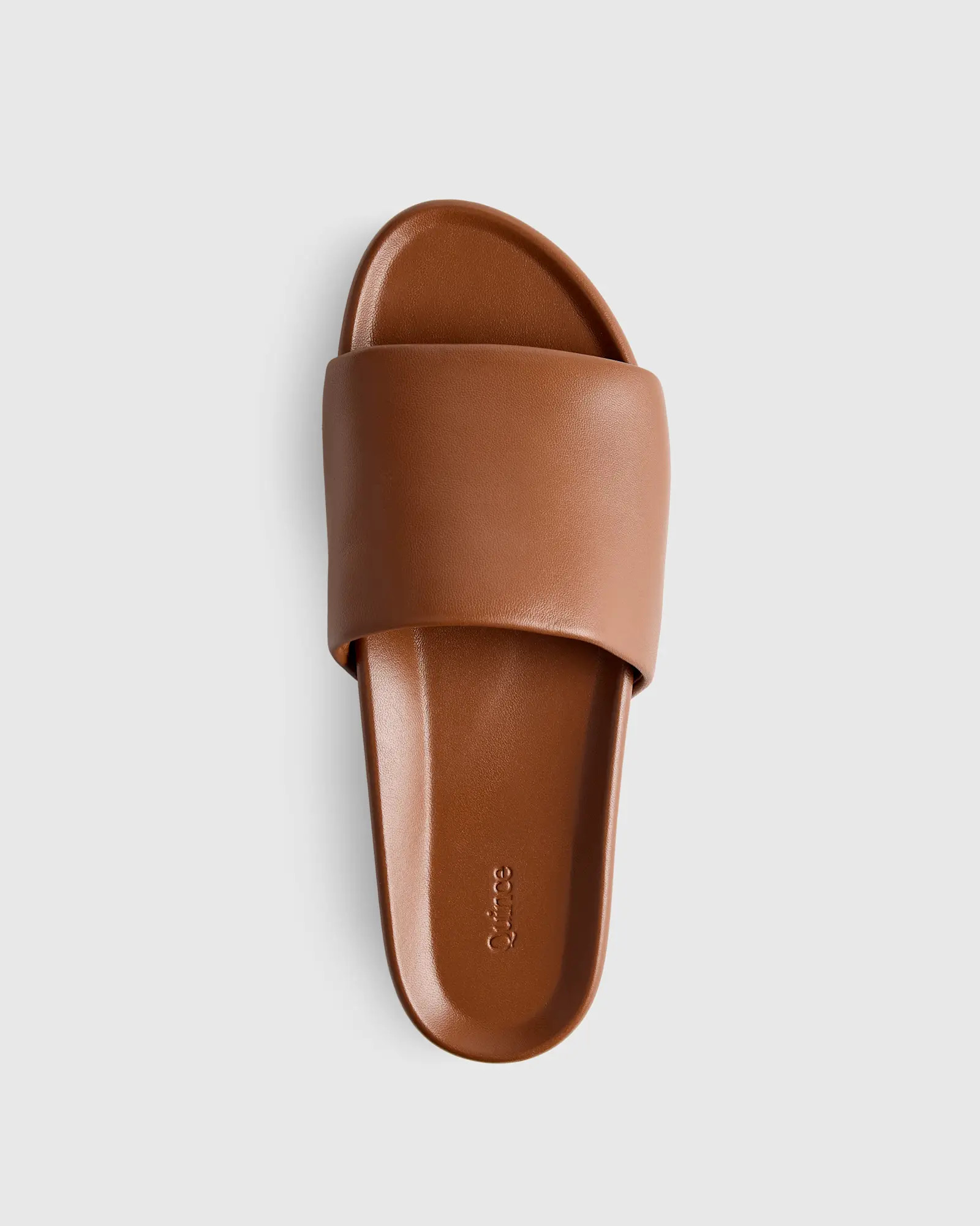 Italian Leather Platform Slide Sandal | Quince