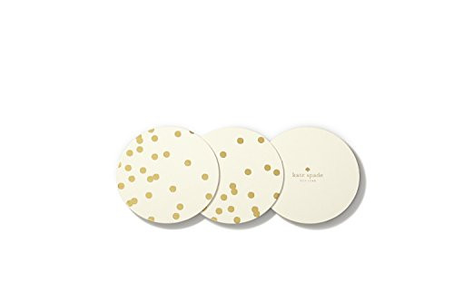 Kate Spade New York 177839 Cue The Confetti Paper Coaster Set, Gold Dots | Amazon (US)