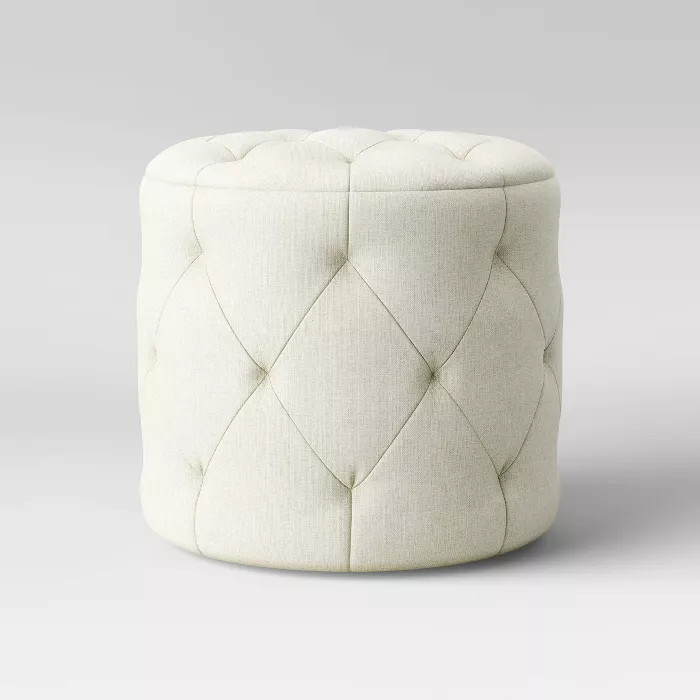 Caroline Tufted Ottoman - Threshold™ | Target
