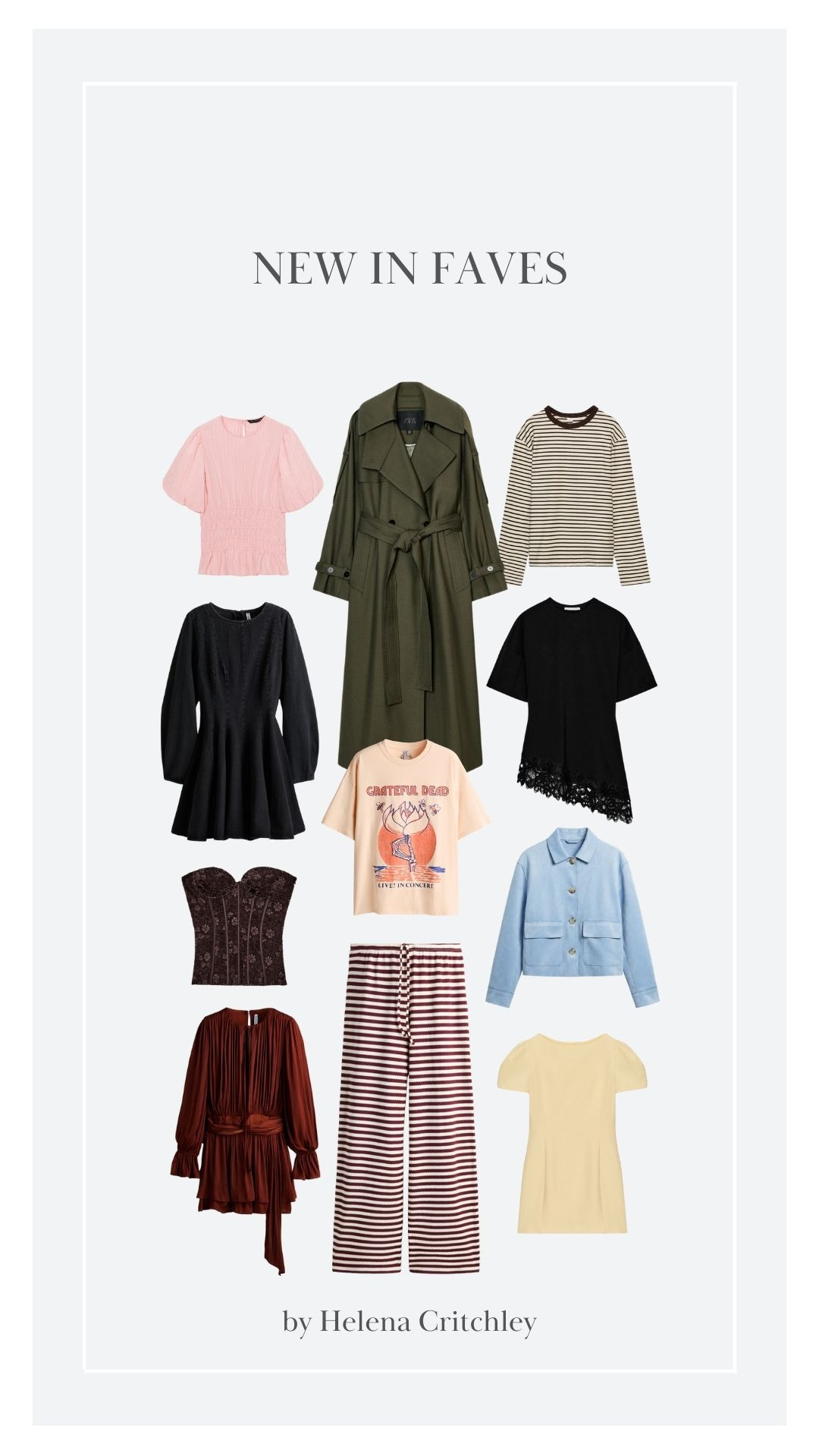 New in Faves from Zara, ASOS and H&M!

Transitional style, Transitional Fashion, Spring Style, Early Spring, New In Season, Trench Coat, Knitwear, Jacket, Lace Top, Striped Top, Mini Dress
 

 #LTKuk #LTKwinter #LTKspring