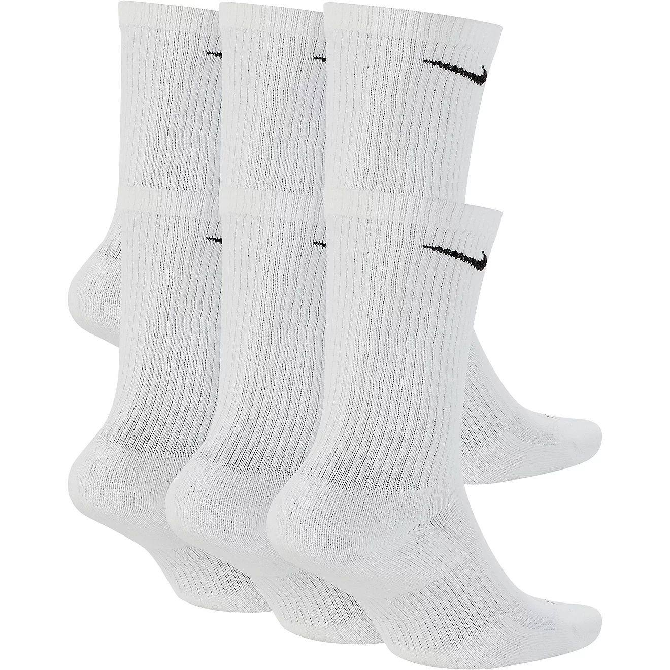 Nike Men's Everyday Plus Cushion Training Crew Socks 6 Pack | Academy | Academy Sports + Outdoors