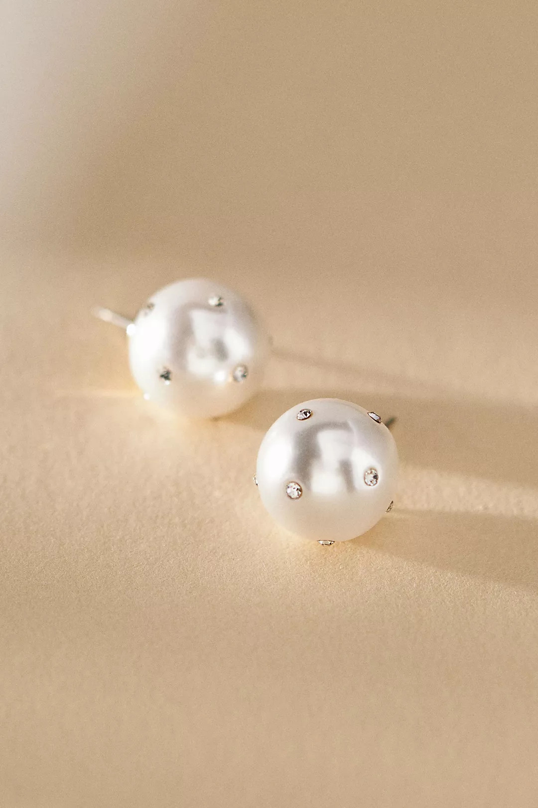 Rhinestone Pearl Post Earrings | Anthropologie (US)