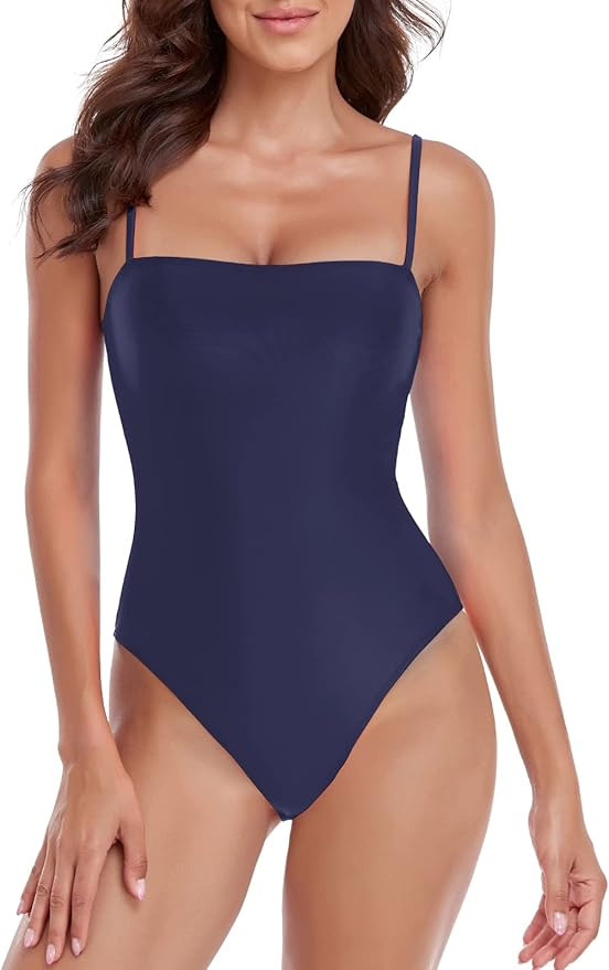 RELLECIGA Women's Bandeau One Piece Swimsuits | Amazon (US)