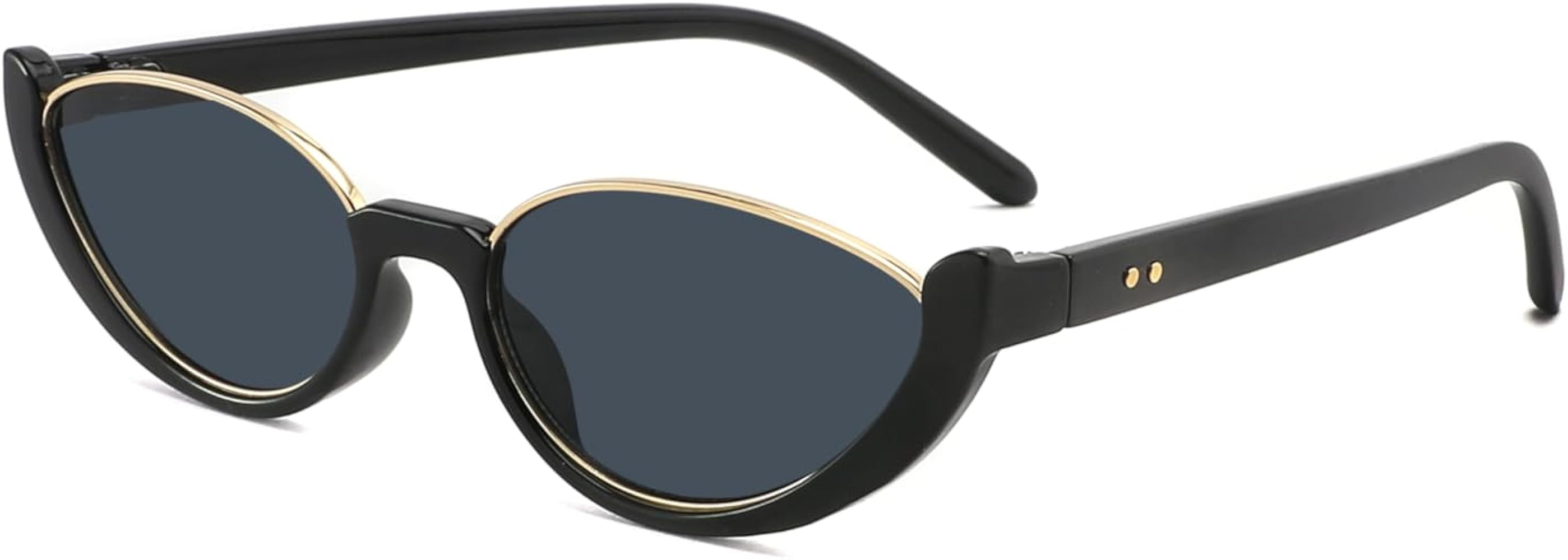 Fayoh Hattie Small Cat Eye Sunglasses Half-frame Glasses For Driving Outdoor Fashion Wear Womens ... | Amazon (US)