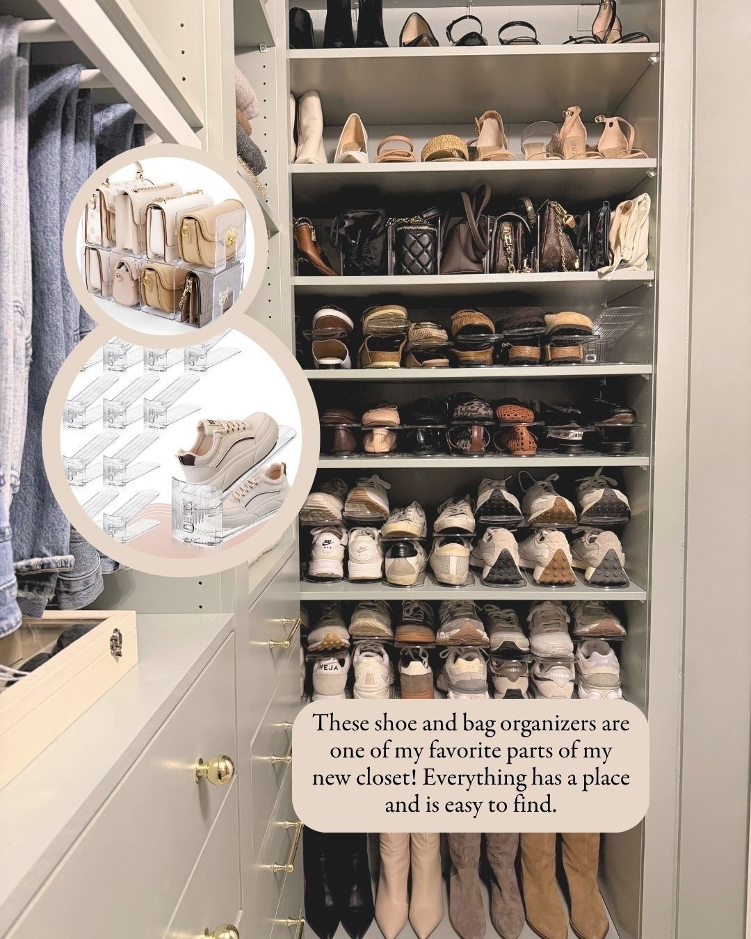 Closet organization musts!! These keep my shoes and bags in perfect place.

#LTKHome