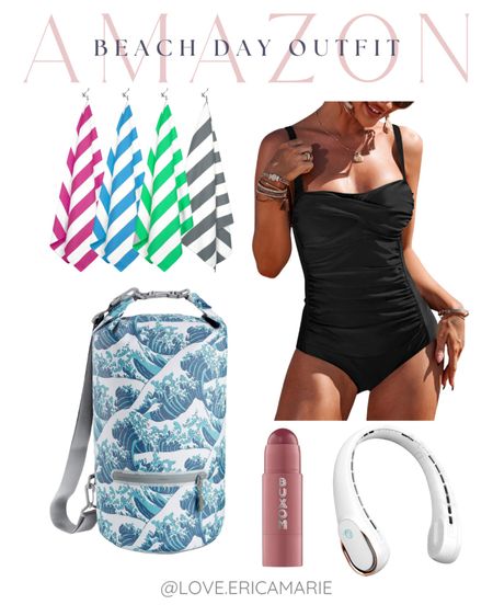 Here's a swimsuit, lightweight towels, a waterproof bag, and more that you can wear on your next beach or pool trip!
#waterproofbag #summervibes #amazonsummerfinds #summeressential

#LTKStyleTip #LTKSeasonal #LTKSwim