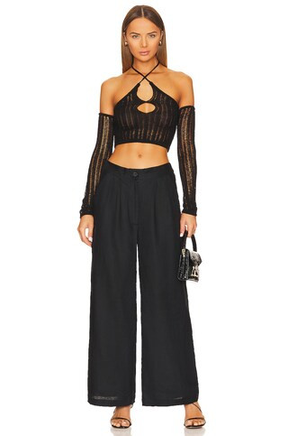 NBD Adelaide Knit Top in Black from Revolve.com | Revolve Clothing (Global)