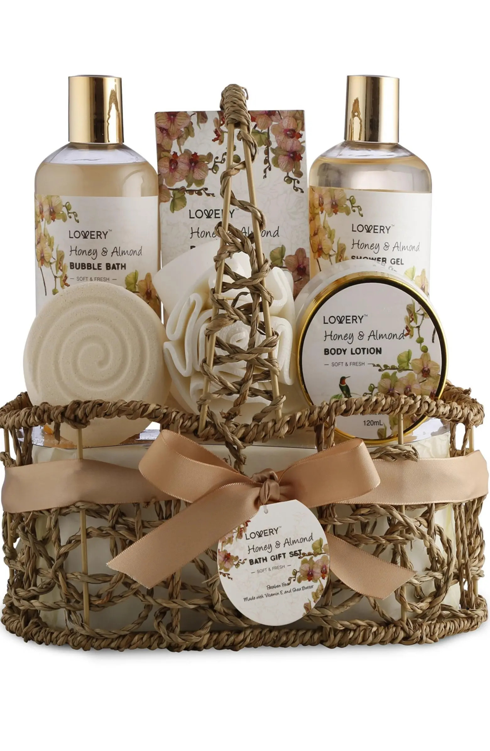Honey & Almond Home Spa Gift Basket Luxury Set | Nordstrom
