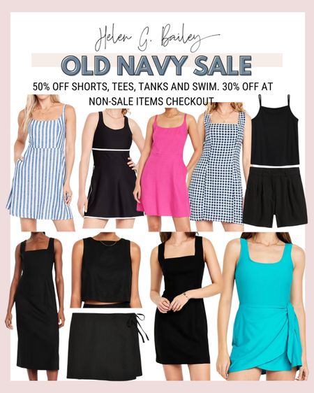 Old Navy Sale - 50% off shorts, tees, tanks and swim. 30% off non-sale items at checkout.

#LTKSeasonal #LTKSaleAlert #LTKSwim