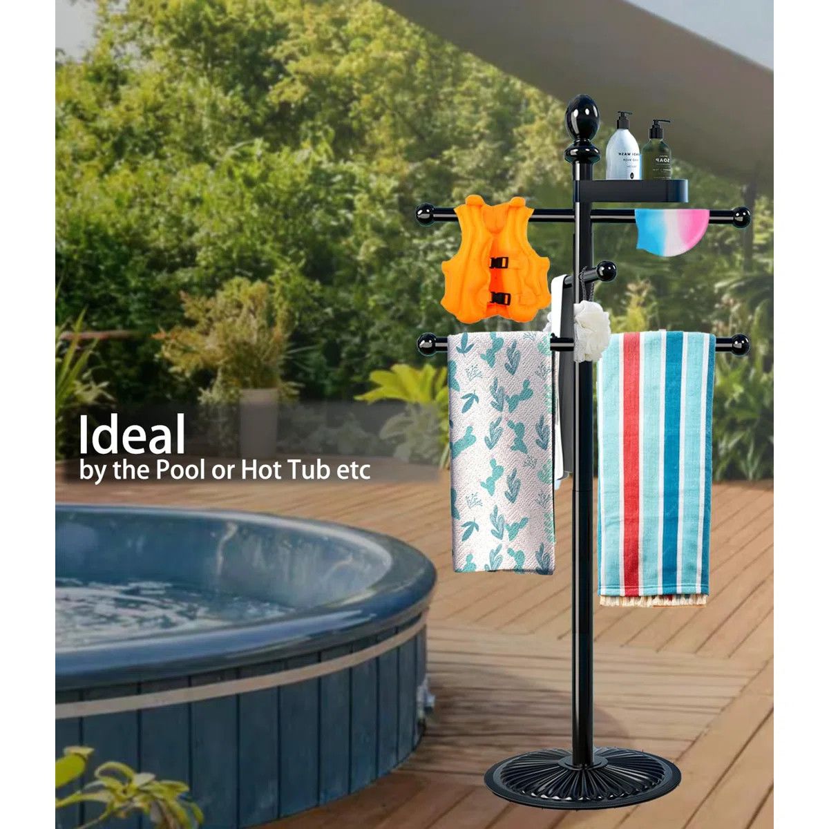 6 metal poles Allow as many as 6 wet towels to put on it. Elegant design, makes it more than a to... | Wayfair North America