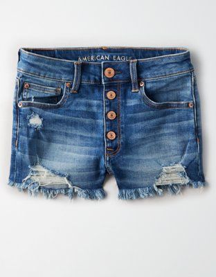 High-Waisted Denim Short Short | American Eagle Outfitters (US & CA)