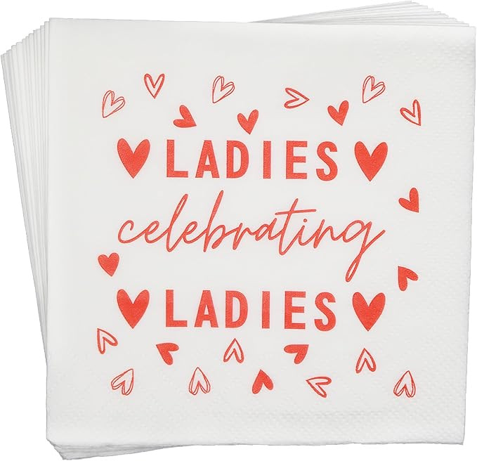 Ladies Celebrating Ladies Napkins Happy Galentines Day Napkins, Galentine’s Day Decorations, Gi... | Amazon (US)