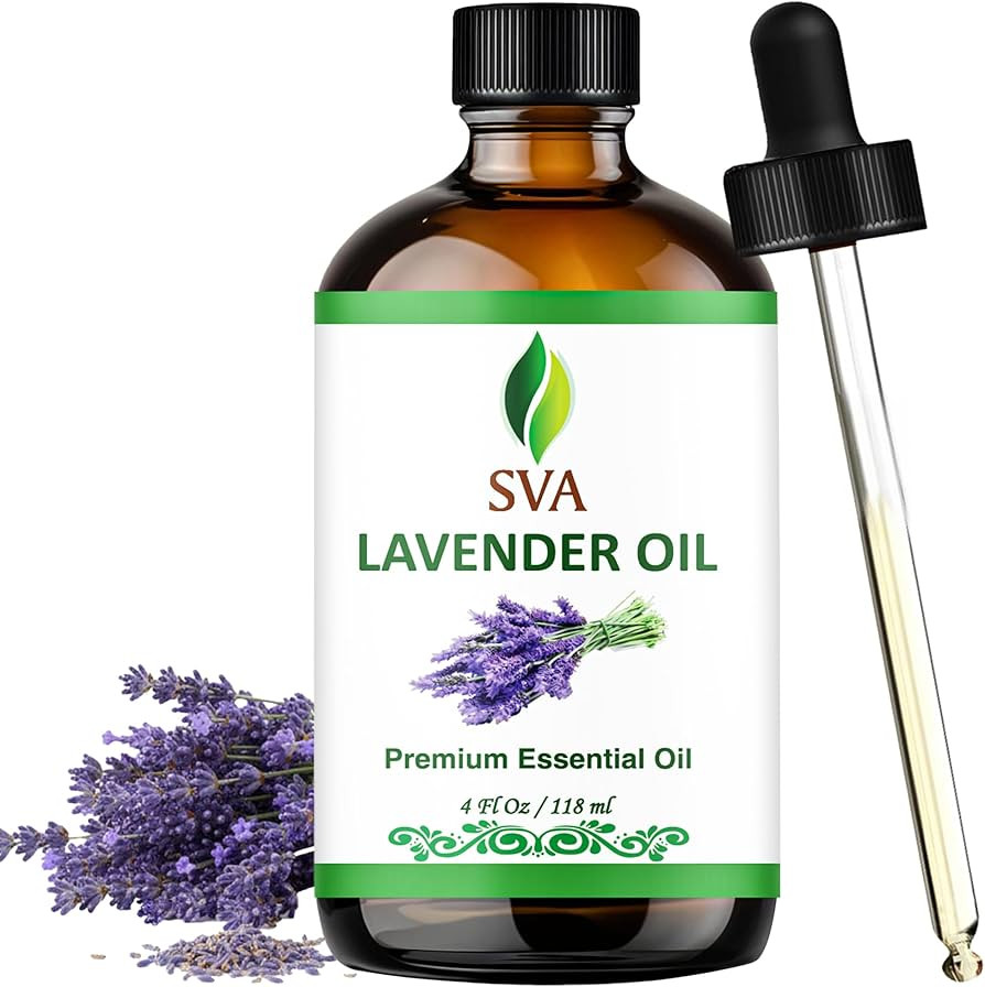 SVA Lavender Essential Oil – 4 Fl Oz – 100% Natural Lavender Oil - for Diffuser, Hair Care, F... | Amazon (US)