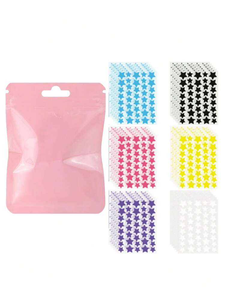 960/480/240/40pcs-Cartoon Facial Cover Colored Stickers,Hydrogel Patch, Essential For Taking Photos, Star Decoration Stickers,Can Be Used To Hide Acne And Other Blemishes Easy To Peel Off, Suitable For Various Parties, Get-Togethers And Fun Activities,Makeup,Cheap,Room Decor,Vanity,Travel,Bedroom,Makeup Accessories | SHEIN