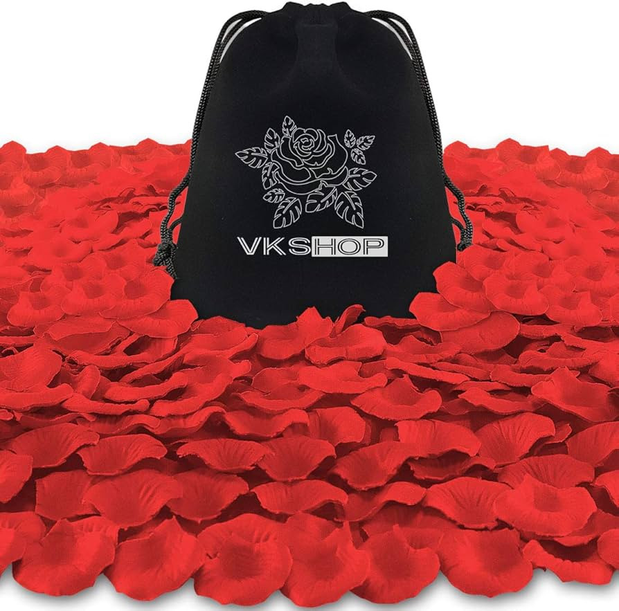 4500 Pack Red Rose Petals,Artificial Roses Flower Petals for Romantic Night,Valentine's Day and W... | Amazon (US)