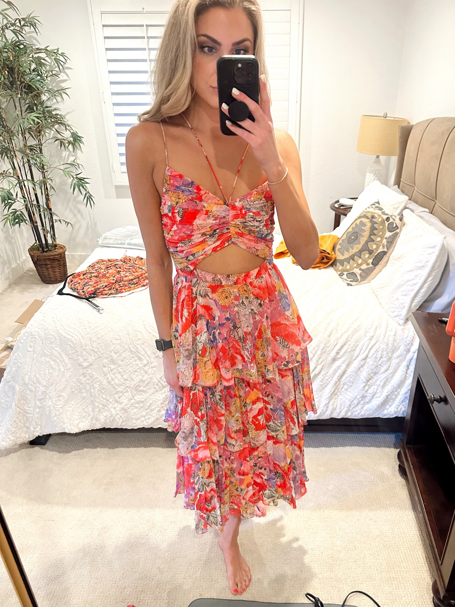 Dress is “Luke Dress” by AMUR, I actually rented it from Rent the runway, if you have an account you can rent or even buy it for a major discounted cost! 

I’ve liked every possible “look-alike”  option down below! 

Summer dress, maxi cut out dress, beachy dress, colorful floral maxi, selling the oc outfits

#LTKSeasonal #LTKTravel #LTKWedding