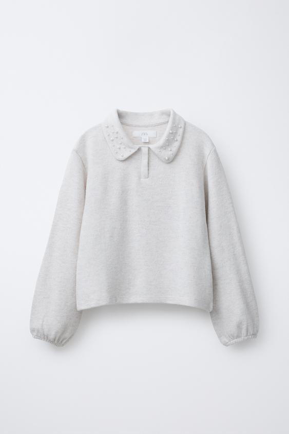 SOFT TOUCH PEARL POLO SHIRT | Zara US