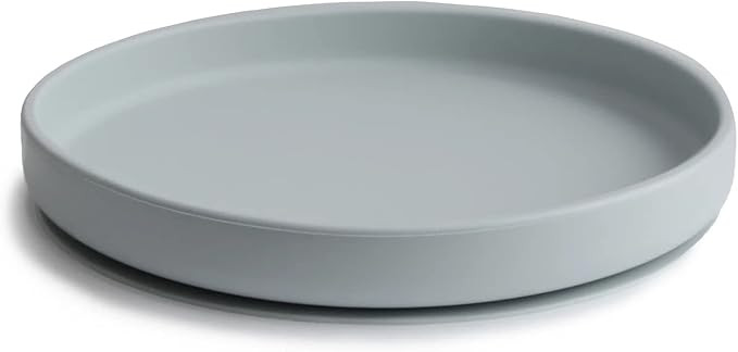 mushie Classic Silicone Suction Plate | BPA-Free Non-Slip Design (Stone) | Amazon (US)