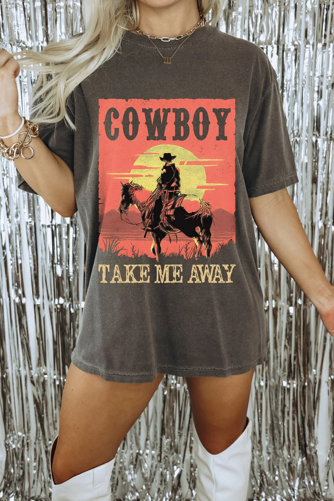 Cowboy Take Me Away T-shirt Country Music Shirt Western - Etsy | Etsy (US)