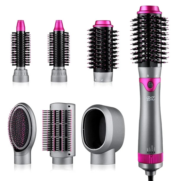 6 in 1 Hair Dryer Brush and Volumizer, Detachable Hair Dryer Styler, One-Step Hot Air Brush for S... | Walmart (US)