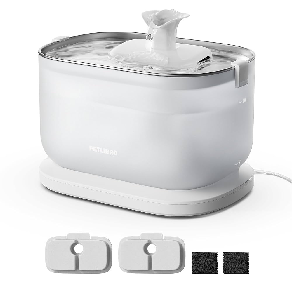 PETLIBRO Cat Water Fountain, Wireless Pump Cat Fountain, 2.5L/84oz Pet Water Fountain for Cats In... | Amazon (US)