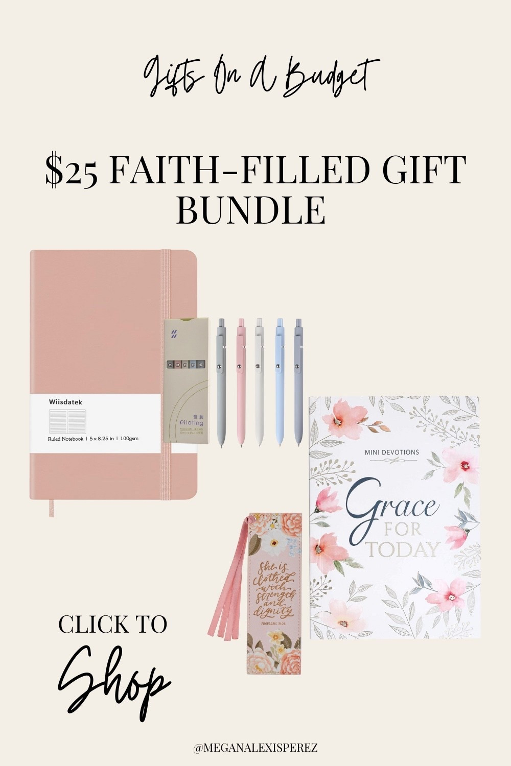A peaceful $25 faith bundle with devotionals, journaling, Scripture bookmarks + quiet time essentials. Perfect for Christian women, moms, and friends who love slow mornings with Jesus. 

#LTKGiftGuide #LTKHoliday