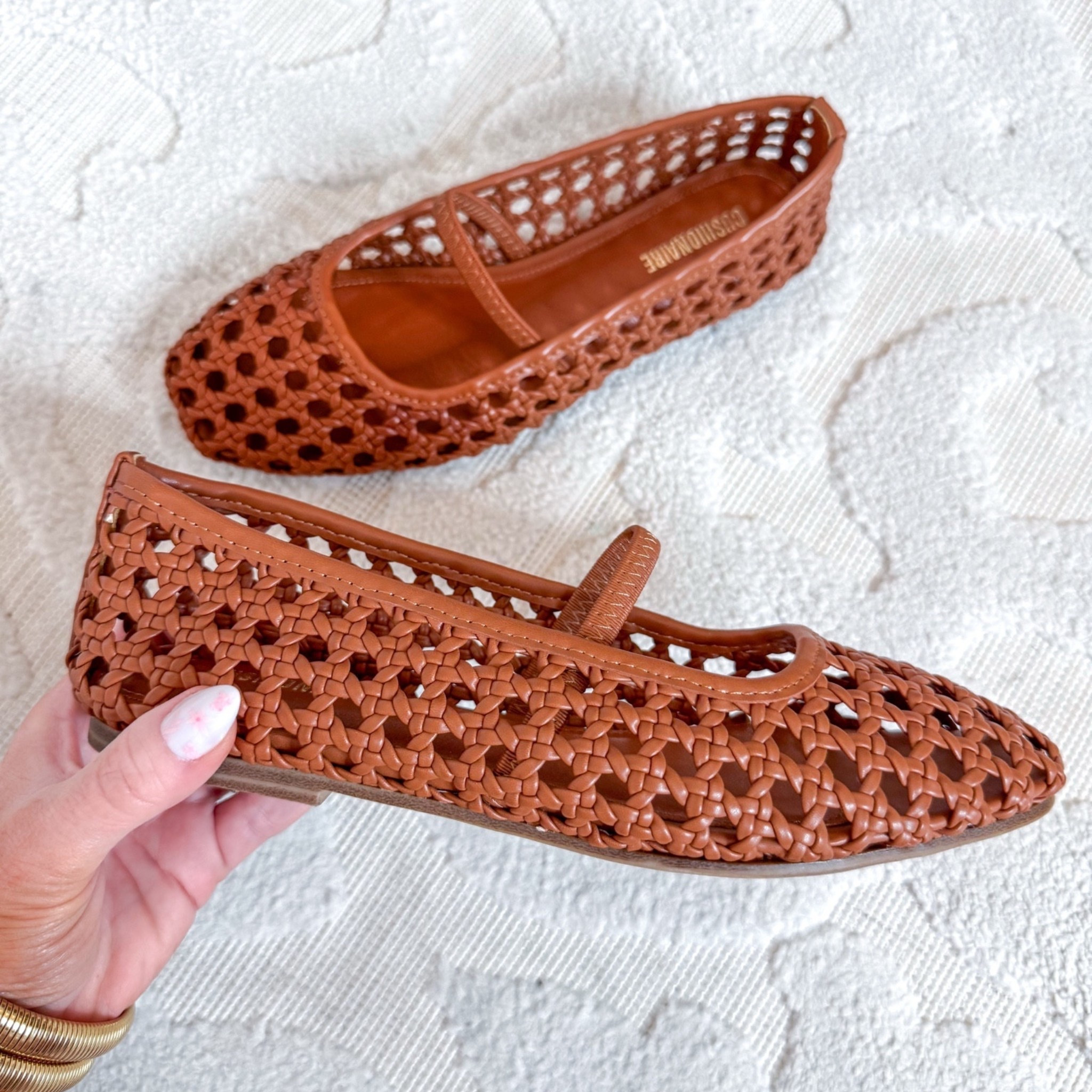 Walmart - fun new finds. Squared Toe Woven Ballet Flats - size XS. $54.99. 3 colors. 

 

#LTKOver40 #LTKSeasonal