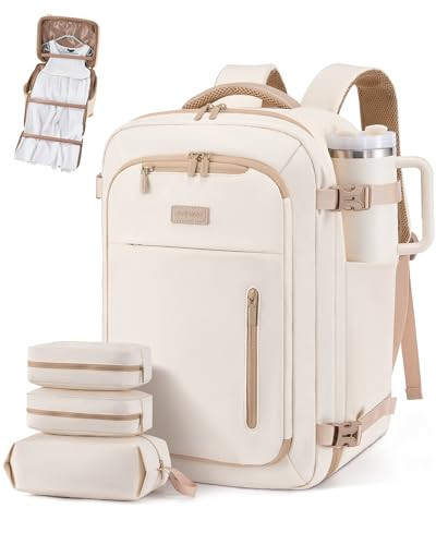 LOVEVOOK Travel Backpack for Women Men with Garment Bag, 50L Carry on Backpack as TSA Personal Item Flight Approved, Luggage Daypack Fits 17.3" Laptop, Overnight Business Weekender Travel Essential | Amazon (US)