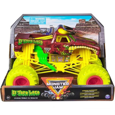 Monster Jam, Official El Toro Loco Monster Truck, Collector Die-Cast Vehicle, 1:24 Scale, Kids Toys for Boys and Girls Ages 3 and up | Target