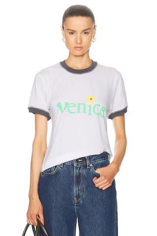ERL Unisex Venice T-Shirt Knit in White | FWRD 