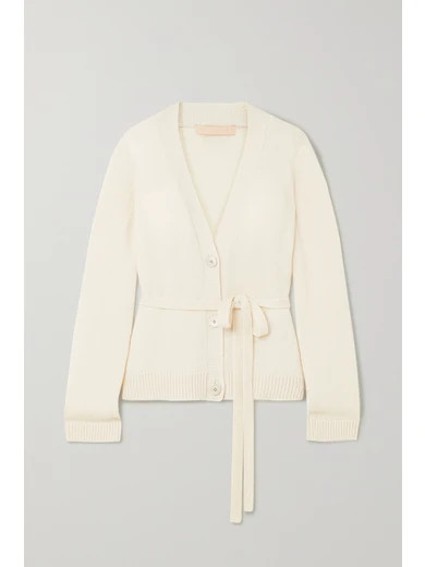 Brock Collection - Belted Cashmere Cardigan - Beige | NET-A-PORTER (US)