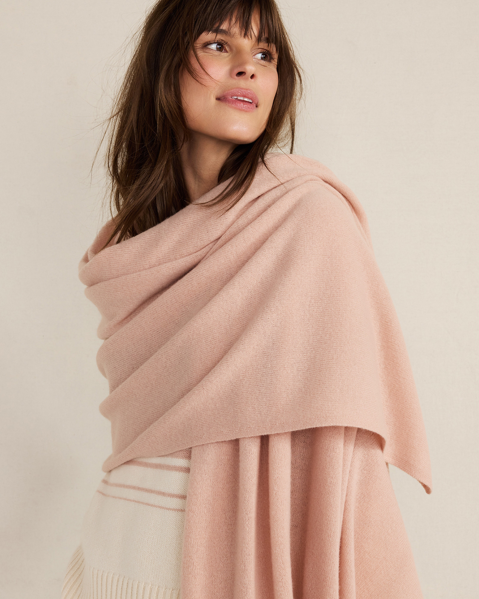 Cashmere Wrap | Dark Champagne Rose Hthr | 001 | Haven Well Within