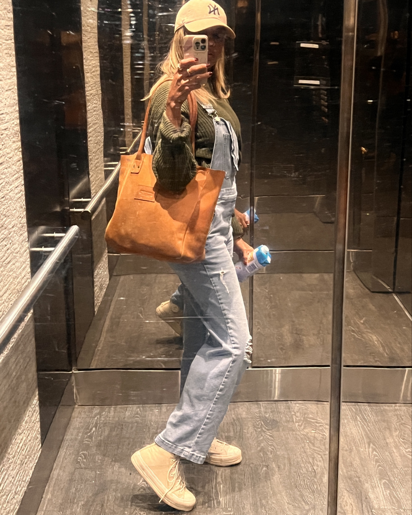 Quick errands outfit for a cool (not too cold) Fall day 👟 🍂 🧢 
My purse is a wonderful gift I got from parker clay, I linked similar leather totes from Amazon, also I linked my exact high top converse but they only have size 9 left :( so I linked a similar one that has all sizes 🥳. I cannot say enough about these shoes, I wore them for hiking this past Sunday and they could not have been any more comfortable.

#LTKShoeCrush #LTKOver40 #LTKFindsUnder50