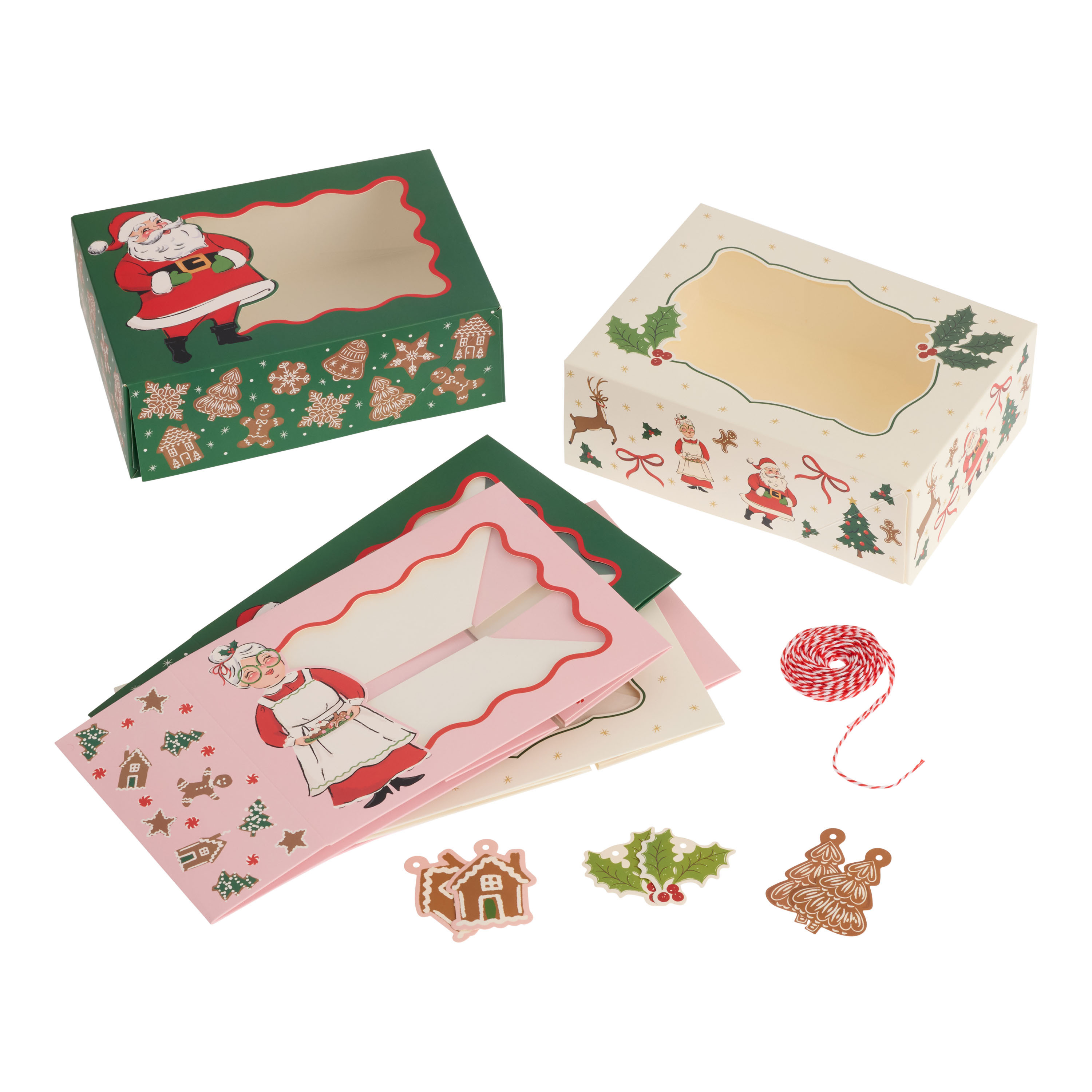 Santa and Mrs. Claus Treat Box Gifting Kit 6 Pack | World Market