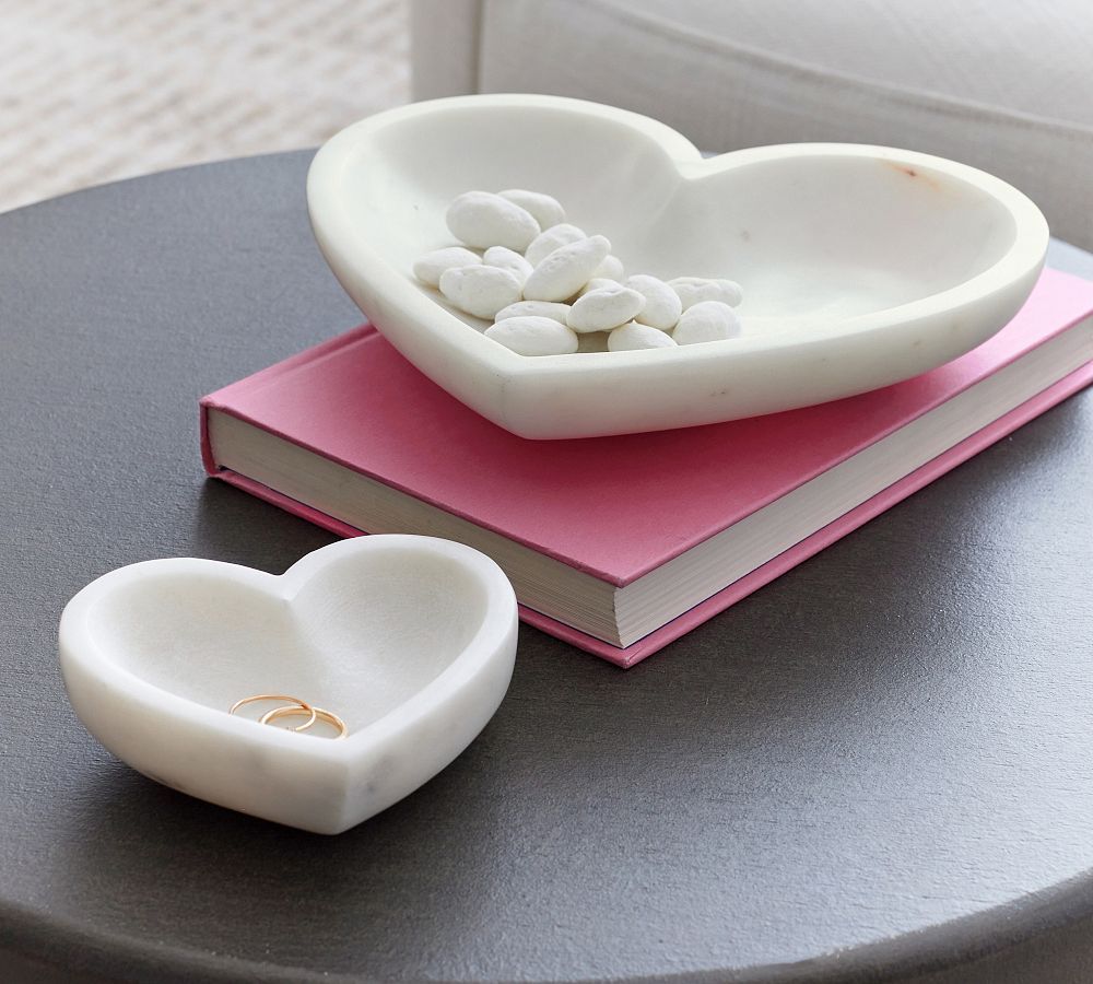Handcrafted Marble Heart Trays | Pottery Barn (US)