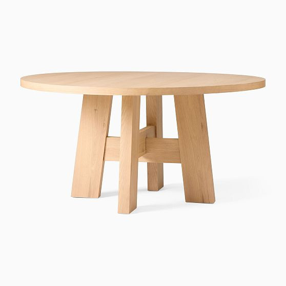 Putnam 60"" Round Dining Table, Blonde | West Elm (US)