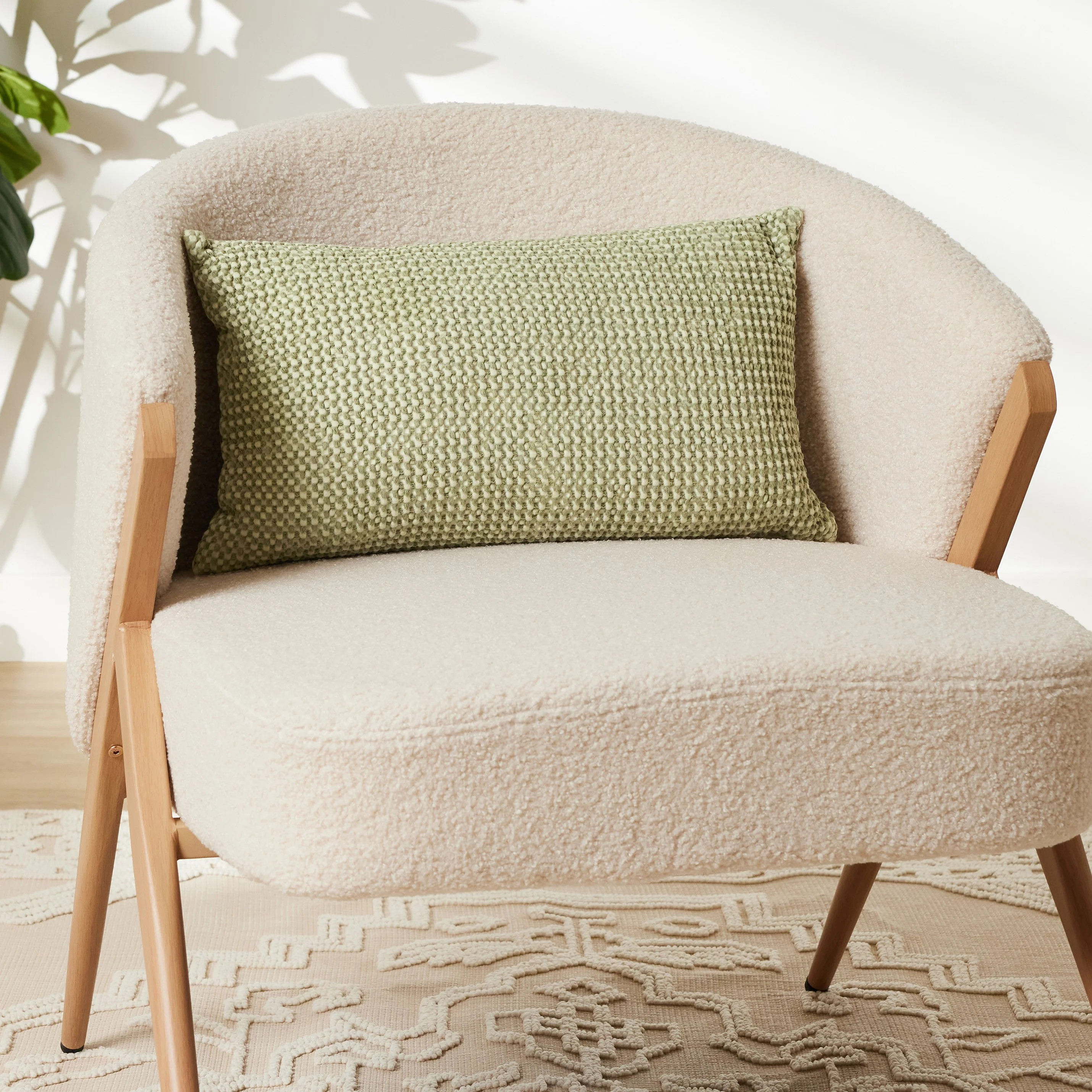 Anko Waffle Cushion Green | Walmart (CA)