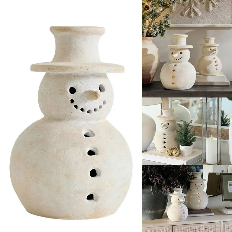 Decorr Resin Snowman Christmas Decoration - Hand-Painted & Assorted Sizes, Ideal For Porch/Table/... | Walmart (US)