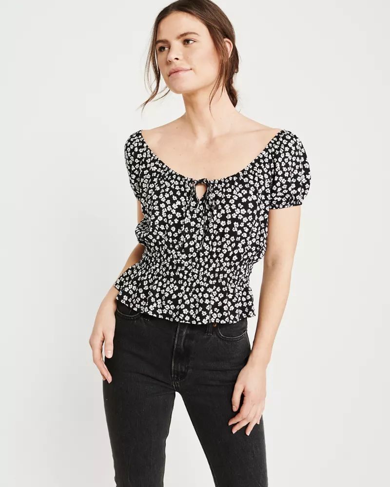Womens Scoopneck Blouse | Womens Tops | Abercrombie.com | Abercrombie & Fitch US & UK