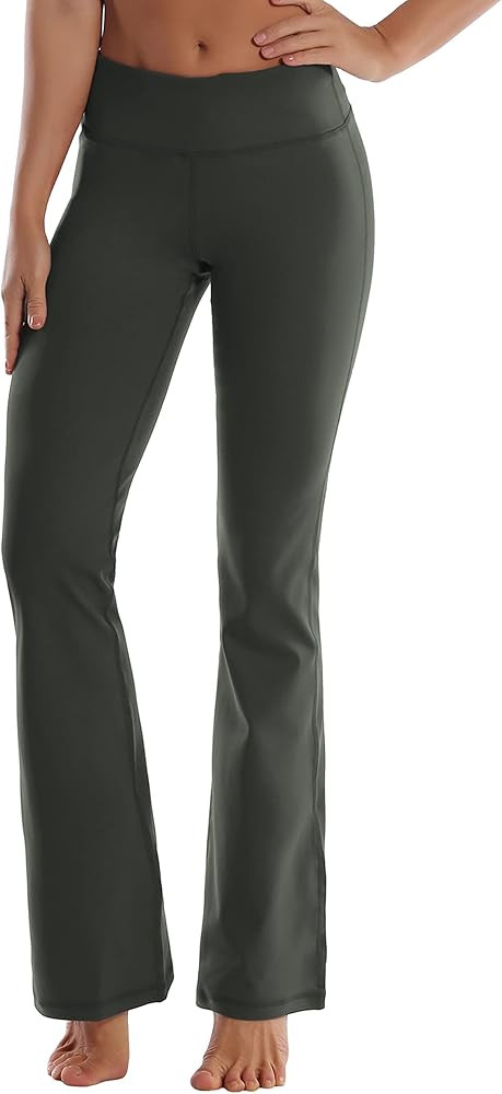 BUBBLELIME 29"/31"/33"/35" 3 Styles Women's Bootcut Yoga Pants Basic/Back Pockets/Straight Leg Wo... | Amazon (US)